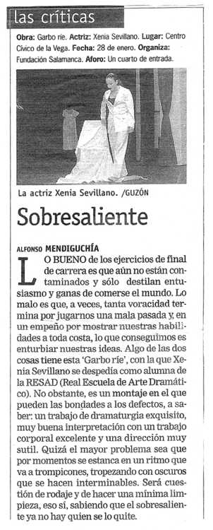 Art�culo Gaceta de Salamanca